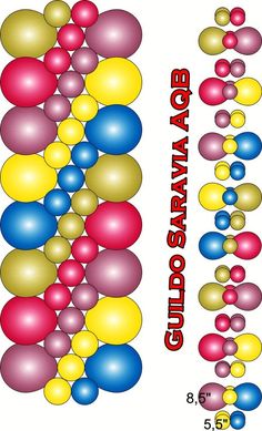 an array of colored balls and numbers on a white background with the words getaway cloud