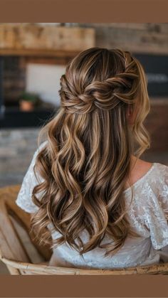 #BEAUTY ,#REALATIONSHIPS #Fashion #Outfits #Summer Outfits #Animals Hair Ideas For Dances Homecoming, Bridesmaid Hairstyles Unique, Bridal Hair Half Up Bubble Braid, Wedding Hair Braided Half Up, Bride Hair With Hair Piece, Wedding Hairstyles Strawberry Blonde, Wedding Hairstyles Down With Braid, Bridal Hair Half Up Braid Front View, Side Style Wedding Hair