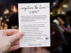 a person holding up a love letter to someone who is on the other side of the card