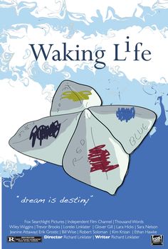 the book cover for waking life