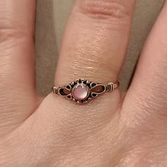 Brand New In Box Size 6 Pink Dye Shell 925 Sterling Silver Vintage Pink Ring, Wicked Clothing, Pink Tourmaline Engagement Ring, Quirky Accessories, Gem Rings, Silversmithing Jewelry, Unique Promise Rings, Boho Lifestyle, Pink Dye