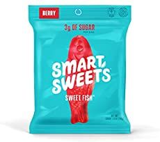 a bag of smart sweets on a white background