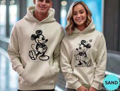 Vintage Mickey and Minnie Couple Sweatshirt, Mickey Sketch Tee, Minnie Sketch Shirt, Disney Family Vacation Hoodie,nostalgia Disney Kids Tee - Etsy Disney World Shirts Family, Couples Sweatshirts Hoodie, Minnie Sketch, Mickey Sketch, Vintage Mickey And Minnie, Disney Family Outfits, Mickey Sweatshirt, Family Disney Trip, Matching Disney Shirts