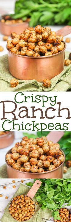 crispy ranch chickpeas are an easy and delicious side dish