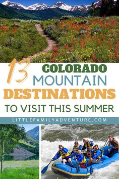 13 of the Best Colorado Mountain Towns to Visit this Summer Colorado In Summer, Colorado With Kids, Vacation In Colorado, Colorado Vacation Summer, Colorado Family Vacation, Colorado Trip, Family Summer Vacation, Mountain Destinations, Colorado Summer