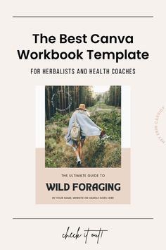 the best canva workbook template for herbists and health coaches wildforging