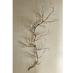 Twig Wall Sculpture Nickel Twig Wall Art, Fern Wall Art, Tree Branch Wall, Twig Art, Metal Tree Wall Art, Global Views, Metal Tree, Table Vases, Tree Branch