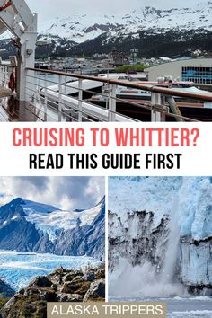 the cruise ship with text reading cruising to whitter? read this guide first