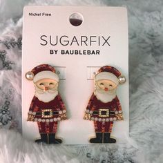 Brand New Target Sugarfix By Baublebar Santa Claus Earrings Christmas Winter Holiday Collection Smoke Free Pet Free Home. Yes Way Rose, Mickey Earrings, Mickey Mouse Pumpkin, Mickey Silhouette, Disney Earrings, Mickey Pumpkin, Minnie Mouse Earrings, Cream Earrings, Witch Earrings