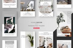 the interior design brochure is displayed in multiple different styles and colors, including furniture