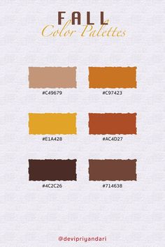 Here are some color palettes inspired by the Fall season in 2022. These colors are suitable for nails, home decoration, and even daily outfits during the fall. Please tell me, what idea will you do with these colors? Color Palette Graphic Design, Fall Yellow, Rustic Decoration, Graphic Design Ideas, Inspiration Aesthetic, Fall Color Palette, Family Picture, Anniversary Party, Orange Brown