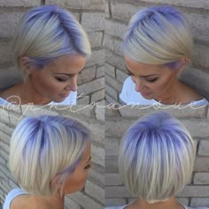 Hair Color Pastel Blue, Purple Lowlights, Purple Roots, Neon Violet, Hair Colorful, Corporate Job, Platinum Hair, Office Job