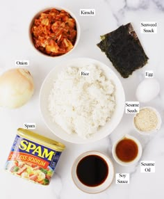 Kimchi Rice Recipe, Spam Rice Recipe, Kim Chee Fried Rice, Spam And Rice Bowl, Spam And Rice Recipes, Korean Spam, Kimchi Meals