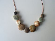 'stone' necklace (Micazuki.com) Homemade Jewerly, Budget Ideas, Stones Jewelry, Stone Necklace, Stone Jewelry