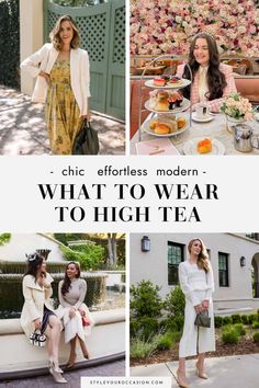 Looking for high tea outfits for women? You’ll love this list of classy and modern tea party outfit ideas for a high tea or afternoon tea! Also, learn all about high tea attire along the do’s and don’ts. There’s looks for spring, summer, fall, and winter, both casual and formal (with hat, without, and more!). High Tea Winter Outfits For Women, Casual High Tea Outfit, English Tea Outfit, High Tea Outfits For Women Casual, Tea In London Outfit, Casual Afternoon Tea Outfit, Afternoon Tea Attire, Fall Tea Party Outfits For Women, The Ritz London Afternoon Tea Outfit