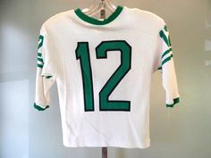 Vintage 1960s 70s Football Sport #12 Joe Nameth? Jet Green Jersey T Shirt Boys M | eBay Green Jersey, Boy M, Jersey Vintage, Football Tees, Vintage Football, Fashion Line, Vintage Sports, Football Jersey, Sport Wear