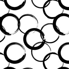 an abstract black and white background with circles