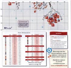 the cross stitch chart shows how many different stitches are used to sew on fabric