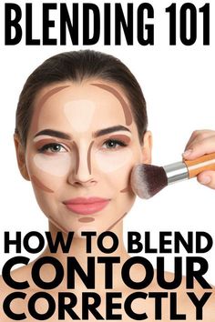 Blending 101: How to Blend Contour Correctly for a Sculpted Face Contour And Highlight For Round Face, What To Use To Contour Face, Flawless Contour Makeup, How To Conture Make Up, Contour Makeup Brushes, Do You Contour Before Or After Foundation, Step By Step Foundation Application, Contour Round Face Step By Step, Best Make Up Brands For Women Over 50