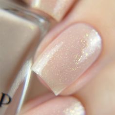 Poised is a sheer cream shimmer nail polish precisely accented with color shifting gold to bronze to green pigment that builds with every layer for a delicate, milky finish! Appropriately named, Poised is as graceful as it is subtle! Very Sheer Coverage. 3-4 Coats for Ideal Depth. Nude Shimmer Nails, Champagne Nail Polish, Jelly Nail Polish, Champagne Nails, Engagement Nails, Jelly Nail, Shimmer Nail Polish, Nude Nail Polish, Coffee Instagram