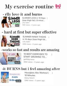 Korean Weight Loose Exercise, Cute Things You Need To Buy, Youtube Workouts That Actually Work, Workouts That Actually Work, Body Recomposition Workout Routines, Workout Ideas At Home, Girl Secrets, Teen Workout Plan, Youtube Workouts