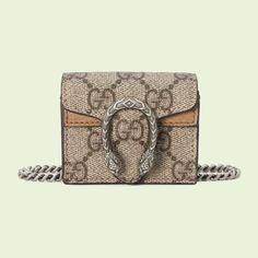 Dionysus case for AirPods in beige and ebony GG Supreme | GUCCI® US Cases For Airpods, Luxury Tops, Miu Miu Handbags, Graffiti Logo, Airpod Cases, Airpods Cases, Sustainable Leather, Gucci Tote, Airpods Case