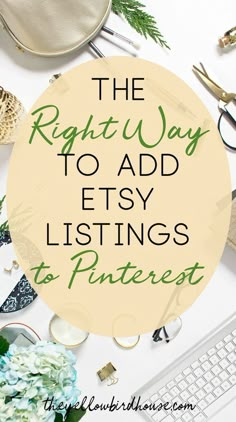 the right way to add etsy listing to pinterest for your blog or website