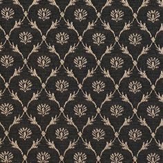 a black and white wallpaper with an intricate design on the back side of it