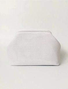 White Clutch Handbag clutch LUNARITY GARAGE Chic Evening Bag With Removable Pouch For Events, Trendy White Pouch Evening Bag, Chic White Rectangular Pouch, Trendy Handheld Clutch With Dust Bag, White Clutch Pouch With Dust Bag, Chic White Pouch With Dust Bag, Chic Clutch Pouch For Daily Use, Chic White Shoulder Bag Pouch, Chic White Shoulder Pouch