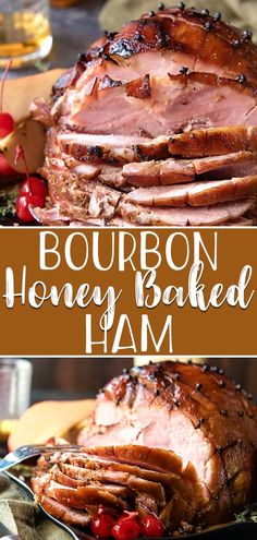 this bourbon honey baked ham is the perfect way to use up those leftover roasts