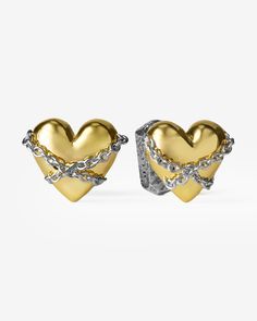 A E Logo, Body Jewelry Diy, Lock Earrings, Steampunk Heart, E Logo, Studs Earrings, Classic Gold, Online Jewelry Store, Jewelry Diy