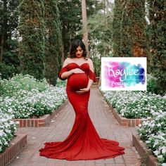 Red Maternity Dress Off The Shoulder Wrap Mermaid Maxi Fitted Red Maternity Dress For Wedding, Fitted Red Maternity Dress, Red Baby Shower Dress, Red Maternity Dress, Goth Mom, Lemonade Dress, Hair Ritual, Black Sparkle Dress, Anthropology Dresses