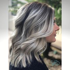 Grey Blonde Hair, Grey Hair Transformation, Silver Blonde Hair, Silver Hair Color, Ash Blonde Hair, Blending Gray Hair