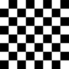 black and white checkerboard pattern