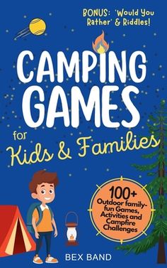 Going camping or on an outdoor adventure? Looking for game and activity ideas geared towards children and families? Camping Games for Kids and Families has you covered! This guide contains over 100+ ideas for fun, competitive outdoor games. Along with activity ideas and challenges to do around the campsite. BONUS *New Chapter* including dozens of Would You Rather? questions, riddles and more!!! This jam-packed outdoor activity book is essential for any camp...Camping games for kids and familiesC Camping Games For Kids, Games For Big Groups, Cabin Activities, Campfire Games, Camping Activities For Kids, Camping Books, Ideas For Fun, Rather Questions, Would You Rather Questions