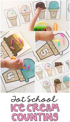 an ice cream counting game for kids