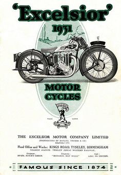 an advertisement for the motor cycles company