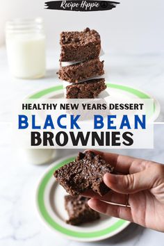 healthy new years dessert black bean brownies