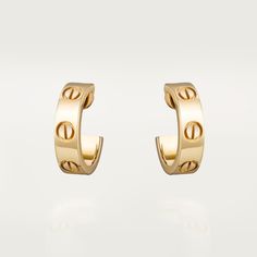 Cartier - LOVE earrings - Earrings Woman Gold - LOVE earrings, yellow gold 750/1000. Width: 5.7 mm. Please note that the carat weight, number of stones and product dimensions will vary based on the size of the creation you order. For detailed information please contact us. Luxury Hallmarked 14k Gold Huggie Earrings, Luxury White Gold Huggie Earrings, Luxury Pierced Yellow Gold Hoop Earrings, Luxury Pierced Huggie Earrings Gift, Luxury Gold Huggie Earrings, Luxury Hallmarked White Gold Huggie Earrings, Luxury Yellow Gold Pierced Hoop Earrings, Luxury 14k Gold Earrings, Luxury Cartier White Gold Earrings