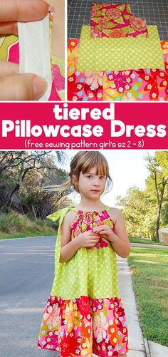 Tiered Dress Pattern, Pillow Cases Tutorials, Crafty Mom, Dress Tutorial, Bodice Pattern, Girl Dress Pattern