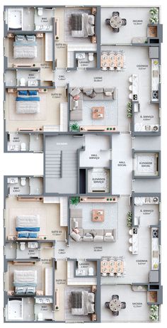 the floor plan for a two bedroom apartment with an attached kitchen and living room area