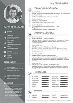 a professional resume with grey and black colors