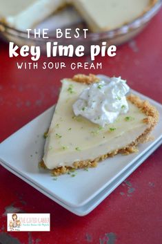 the best key lime pie with sour cream