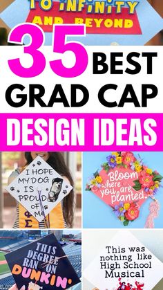 Looking for cute graduation cap ideas to inspire your own cap? Check out these 35 graduation cap designs for cute inspo. Cap Decoration Graduation Funny, Cute Graduation Cap Ideas, Funny Graduation Cap Designs, Graduation Cap Design Ideas