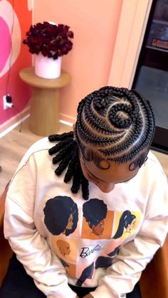 Swerve Braids, All Back Hairstyle With Attachment, Weaving Hairstyles For Natural Hair, Medium Hair Braids, Big Box Braids Hairstyles