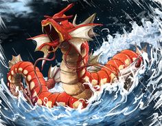 Red Gyarados, Shiny Gyarados, Pokemon Sleeves, Pokemon Anime, Make Music, Pokemon Teams