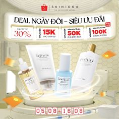 an advertisement for the korean skin care brand