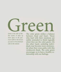 the words green are written in two different languages, and there is no image on it