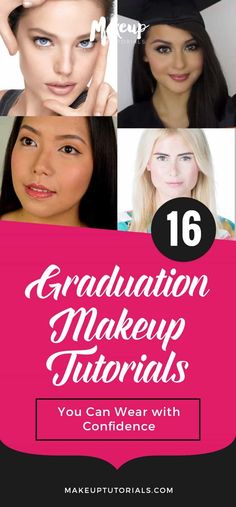 16 Graduation Makeup Tutorials You Can Wear with Confidence Graduation Makeup Ideas, Graduation Makeup Tutorial, Makeup Graduation, College Makeup, Graduation Pictures High School, Eye Makeup Cut Crease, Air Clay, Make Up Tutorials, Graduation Party Ideas