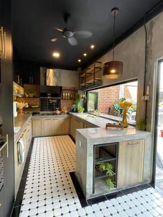 the kitchen is clean and ready for us to use in its new owner's home